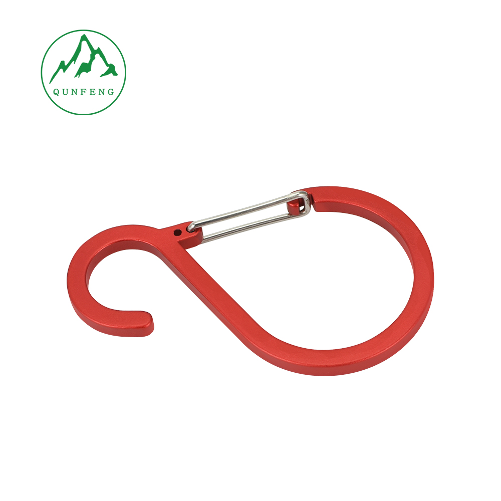 Aluminum Alloy S-Shaped Carabiner Hook, Gourd-Shaped Multifunctional Climbing Hook, S-Shaped Hook