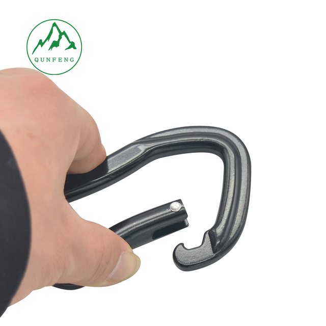 No. 8 Type D High-Strength Cold-Pressed Aluminum Alloy Carabiner, Tactical Outdoor Climbing Carabiner, Tent and Backpack Quick-Release Buckle