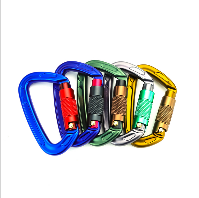 Professional Heavy Duty Climbing Carabiner Clips - 25kN Auto Locking