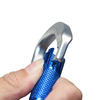 27KN Gray Twist Locking Carabiner Clips - Lightweight And Heavy Duty