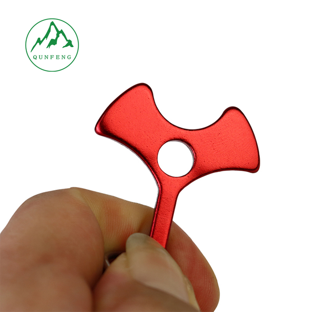 Fishbone spring rope buckle Wind rope canopy wind rope buckle Outdoor fixed pole rope tent accessory buckle