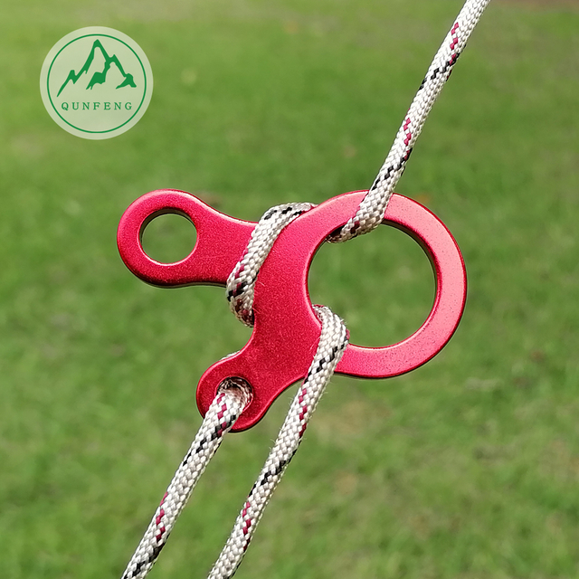 Outdoor camping three-eye rope buckle aluminum alloy rope buckle Camping tent canopy rope accessories special-shaped wind rope buckle