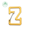 Z-shaped aluminum alloy steel wire carabiner, outdoor special-shaped steel wire buckle, backpack spring buckle