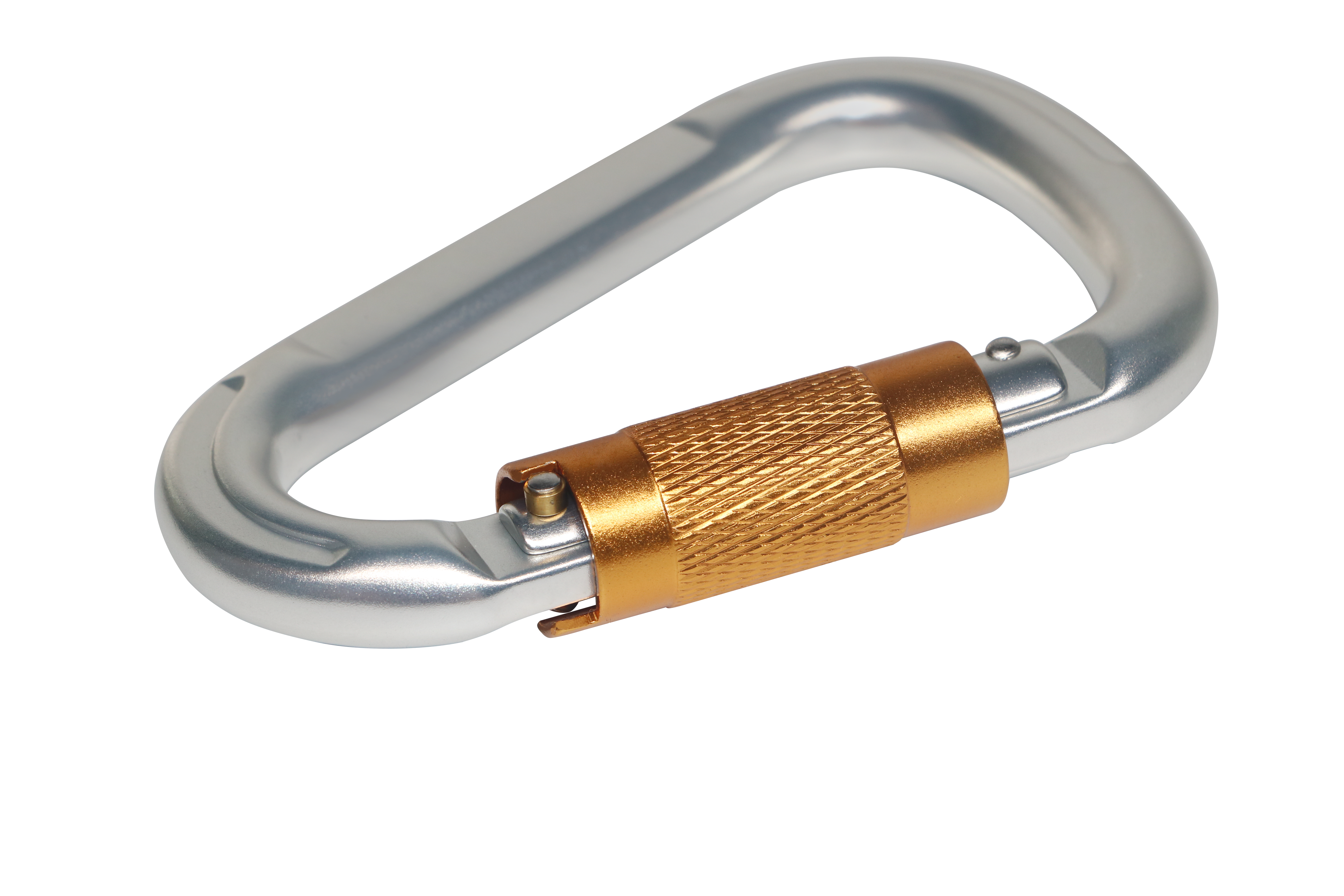 Rock climbing carabiner high strength automatic main lock D-shaped quick hanging aviation aluminum alloy carabiner fire safety