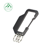 Multi-functional D-shaped climbing carabiner, outdoor safety aluminum climbing carabiner with 3-hole keyring