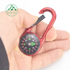 Outdoor climbing buckle compass hook, multifunctional quick-release compass, portable liquid-filled floating north compass