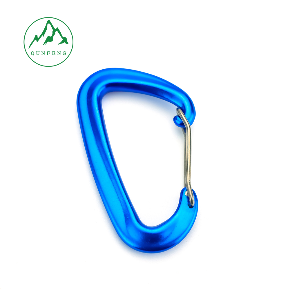 No. 8 steel wire carabiner outdoor aluminum alloy spring hook D-shaped water bottle hook