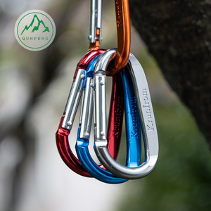 Wire carabiner outdoor aluminum alloy spring buckle D-shaped water bottle hanging
