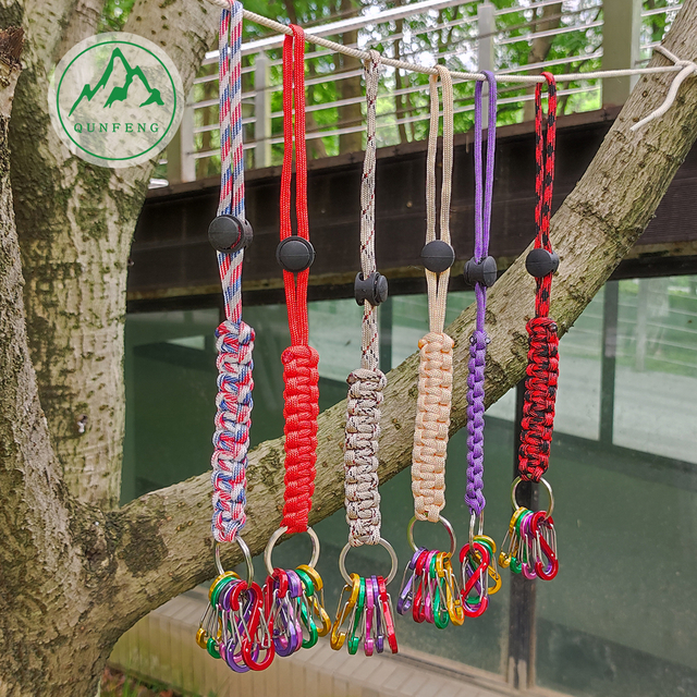 Anti-lost bracelet set with wire buckle Webbing S-shaped steel wire carabiner set portable key hook