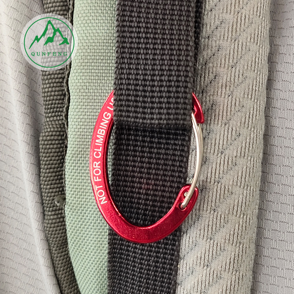 Egg-shaped aluminum alloy wire buckle Small backpack water bottle hook Camping lamp hook