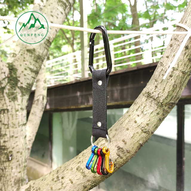 Aluminum tape steel wire carabiner Logo can be printed Wire buckle set Special-shaped backpack buckle