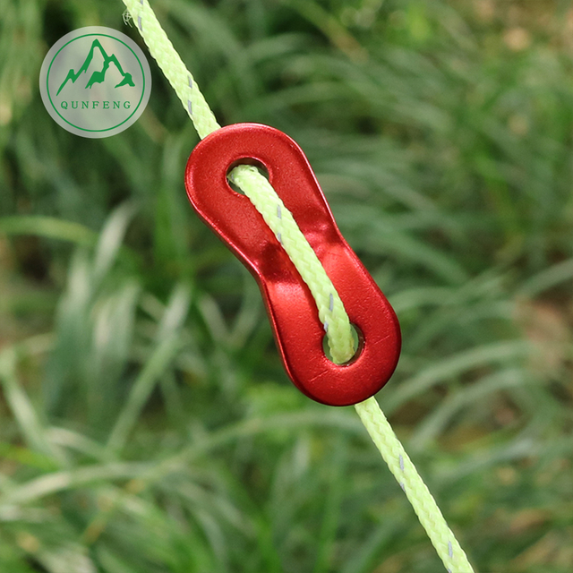 Tent fittings, aluminum alloy double-hole wind rope buckle, canopy fittings, adjusting buckles, windproof fixed rope buckles