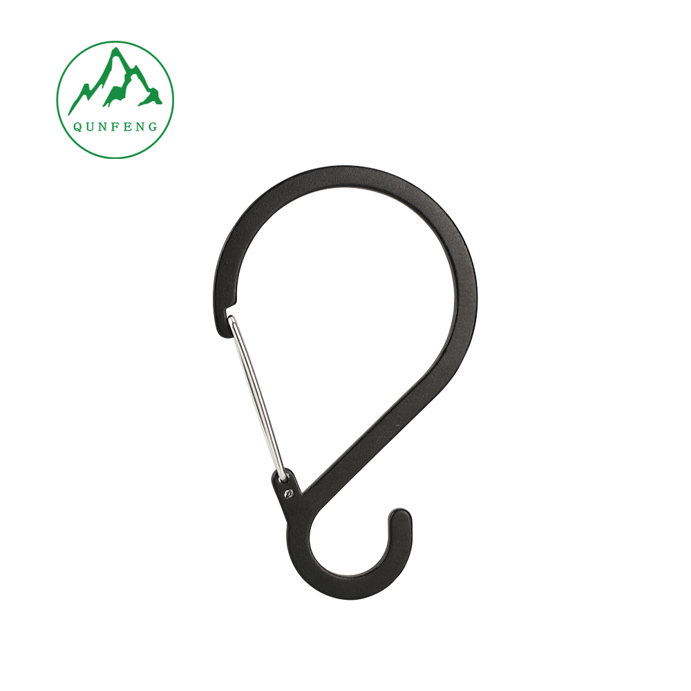 Aluminum Alloy S-Shaped Carabiner Hook, Gourd-Shaped Multifunctional Climbing Hook, S-Shaped Hook