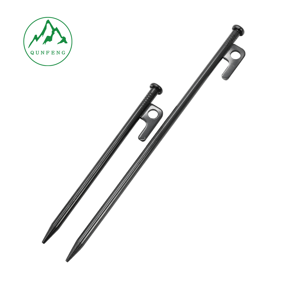 Outdoor canopy tent ground stakes, camping steel pegs, wilderness camping stakes, gardening anchors, camping accessories, windproof pegs 