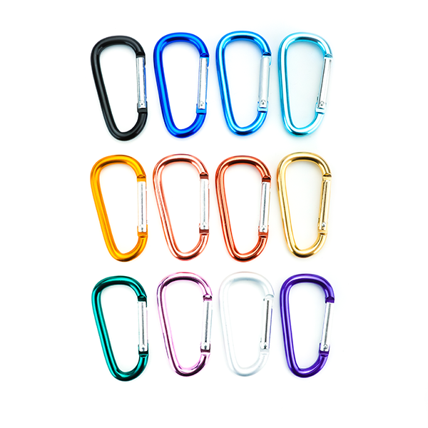 Durable And Improved Design - 3" Aluminum D-Ring Carabiner Clip Set for Outdoor Camping And Keychain Use