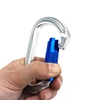 27KN Gray Twist Locking Carabiner Clips - Lightweight And Heavy Duty