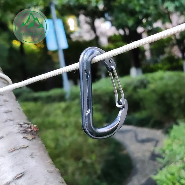 Cold-pressed D-shaped metal wire buckle, special-shaped camping tent hook, aluminum alloy backpack hook, carabiner