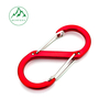 S-shaped steel wire carabiner Multiple colors to choose from 8-figure metal spring buckle Outdoor camping backpack hook