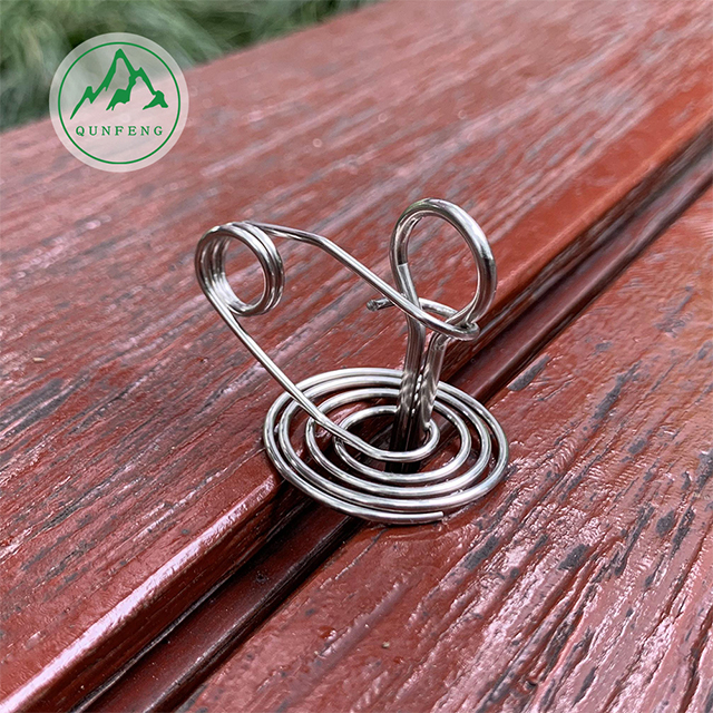 Multi-functional pallet elastic hook stainless steel tent fixing buckle Outdoor canopy metal spring windproof buckle