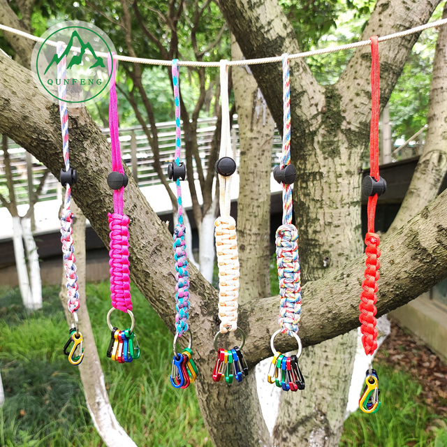 Special-shaped steel wire carabiner set 5-in-1 with anti-lost bracelet wire buckle backpack hook