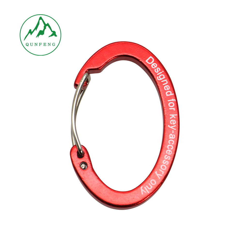 Egg-shaped aluminum alloy wire buckle Small backpack water bottle hook Camping lamp hook