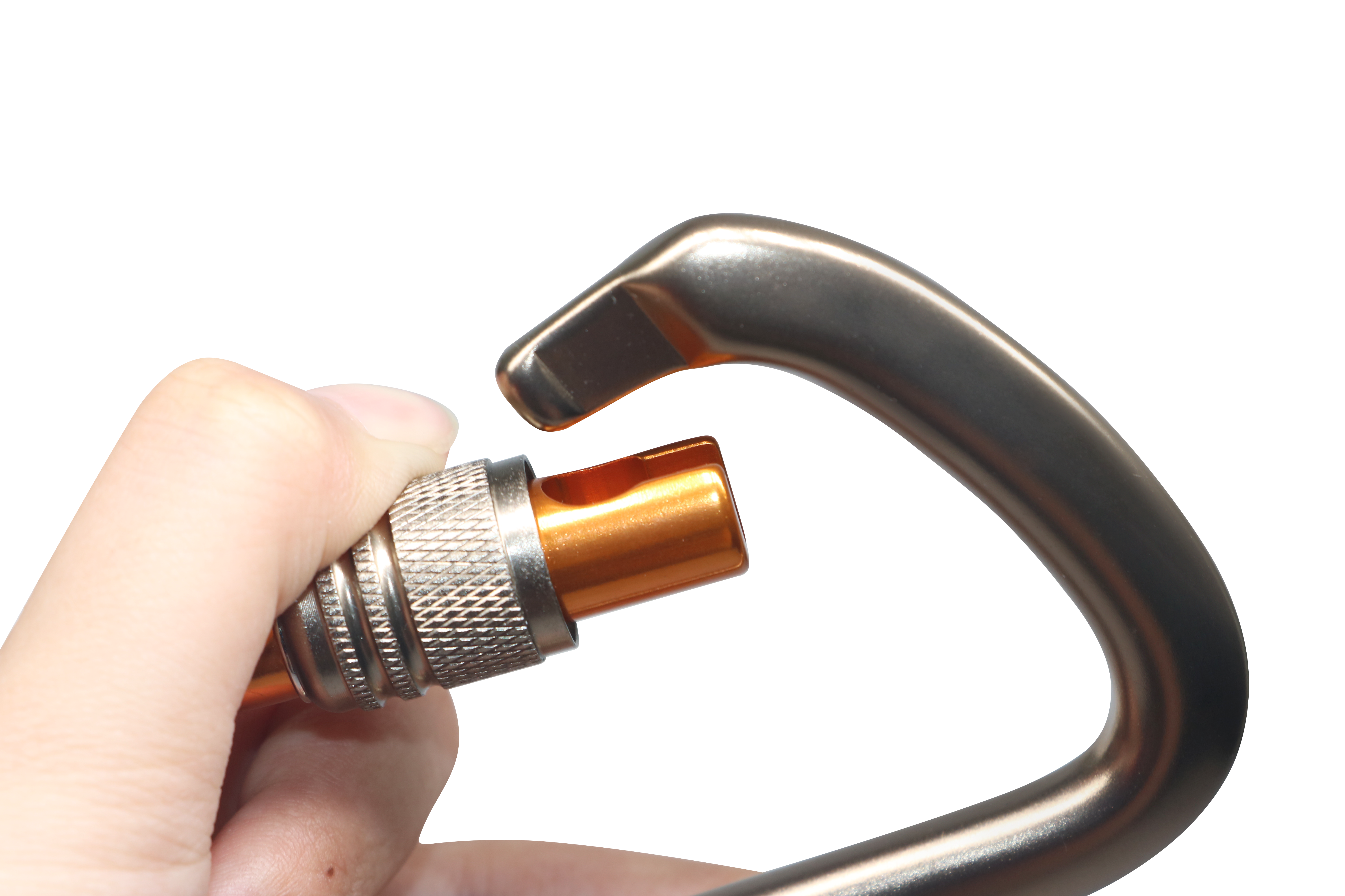Versatile and Reliable 25kN Locking Carabiner Clips - Lightweight and Heavy Duty