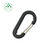 No. 4 D-shaped spring carabiner, aluminum alloy outdoor quick-link climbing buckle, toy accessory clasp