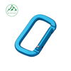 Black aluminum alloy No. 5 and No. 6 square buckle carabiner, Bluetooth earphone case hanging buckle, connecting ring for outdoor luggage quick attachment