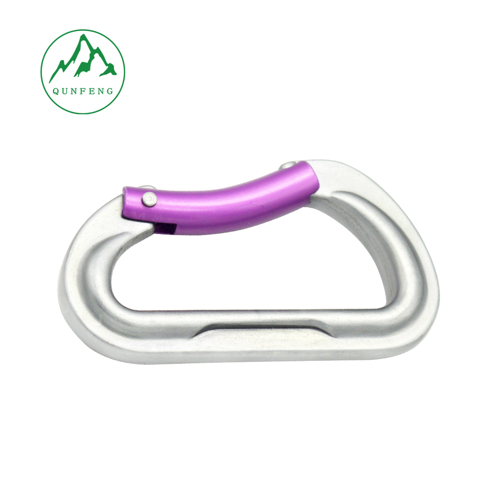 Outdoor mountaineering and rock climbing quick draw straight gate, bent gate wire gate, quick draw safety buckle, hammock hook, aluminum alloy carabiner