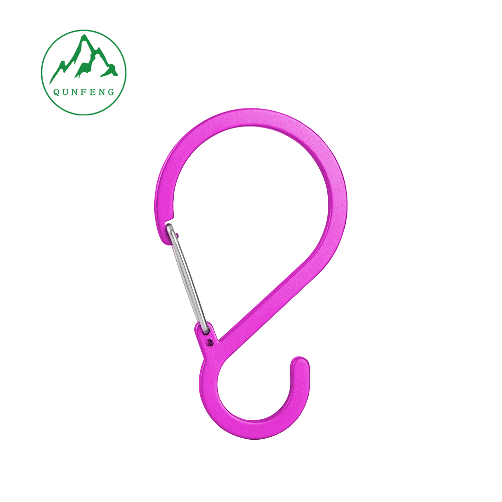 Aluminum Alloy S-Shaped Carabiner Hook, Gourd-Shaped Multifunctional Climbing Hook, S-Shaped Hook