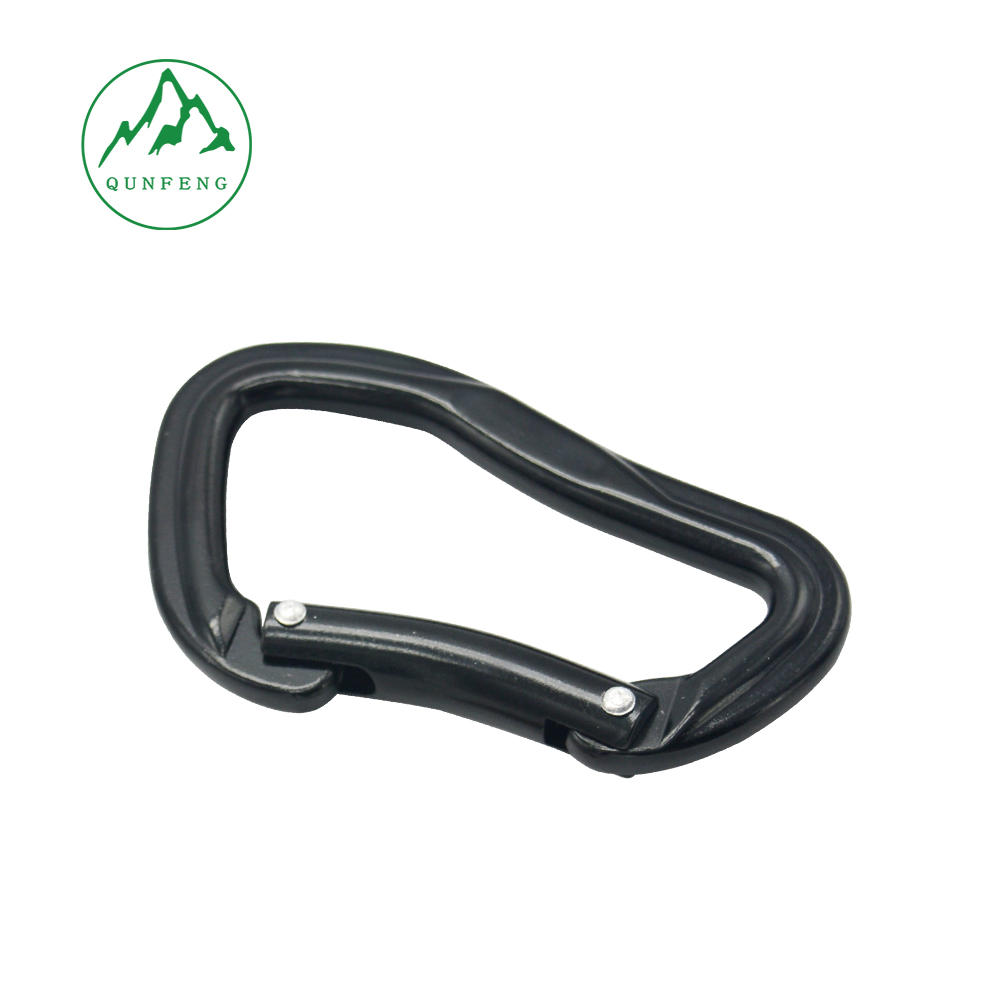 No. 8 Type D High-Strength Cold-Pressed Aluminum Alloy Carabiner, Tactical Outdoor Climbing Carabiner, Tent and Backpack Quick-Release Buckle