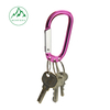 Triple-ring 3-hole carabiner, aluminum alloy keychain hook No. 6 D-shaped climbing snap hook, keyring spring clip