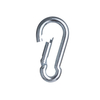 Iron Carabiner Load-bearing Carabiner Lock Ring Travel Kit Oval Carabiner Iron Silver