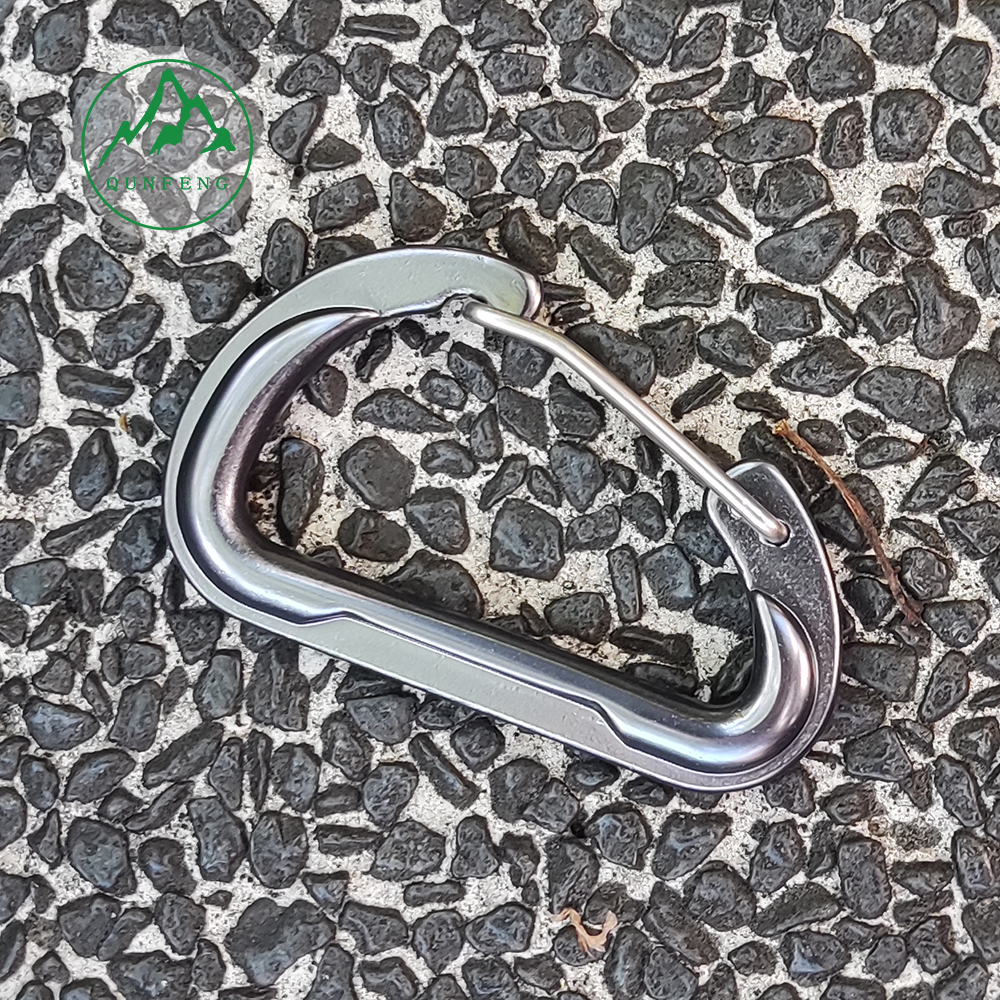 Cold-pressed D-shaped metal wire buckle, special-shaped camping tent hook, aluminum alloy backpack hook, carabiner