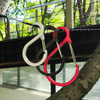 S-shaped wire carabiner Wild camping tent backpack hook Special-shaped spring buckle
