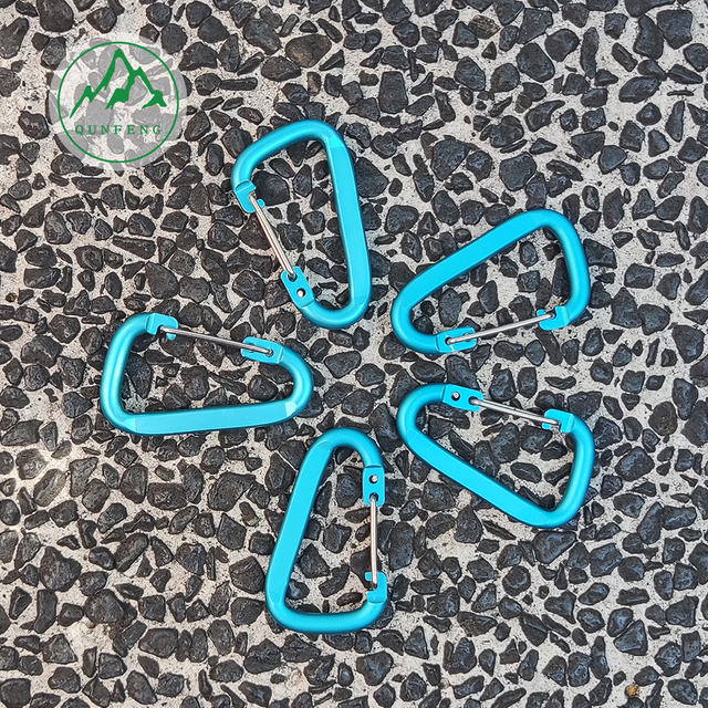 Small aluminum alloy steel wire carabiner Outdoor water bottle suspension buckle Hiking backpack hook