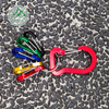 Multifunctional steel wire hook set, outdoor spring hook, aluminum alloy carabiner