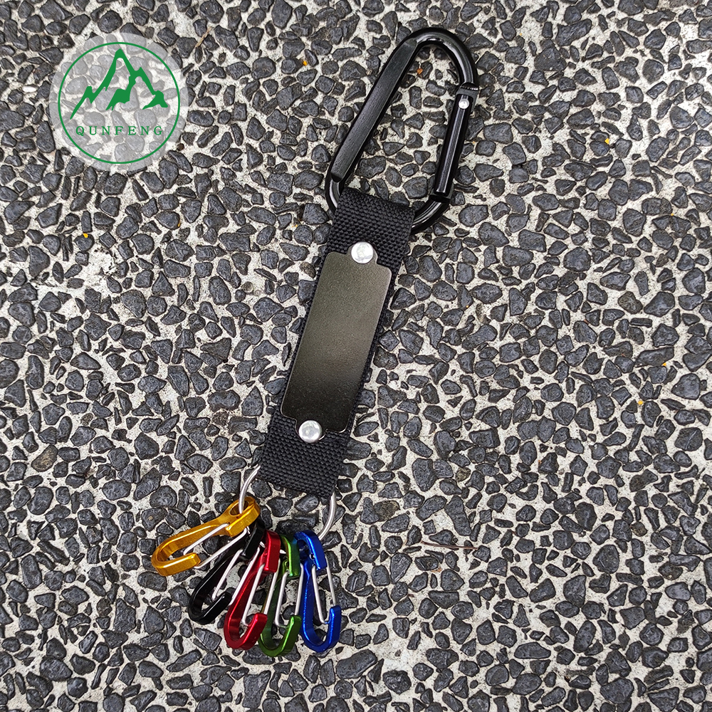 Aluminum tape steel wire carabiner Logo can be printed Wire buckle set Special-shaped backpack buckle