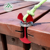 Fishbone spring rope buckle Wind rope canopy wind rope buckle Outdoor fixed pole rope tent accessory buckle