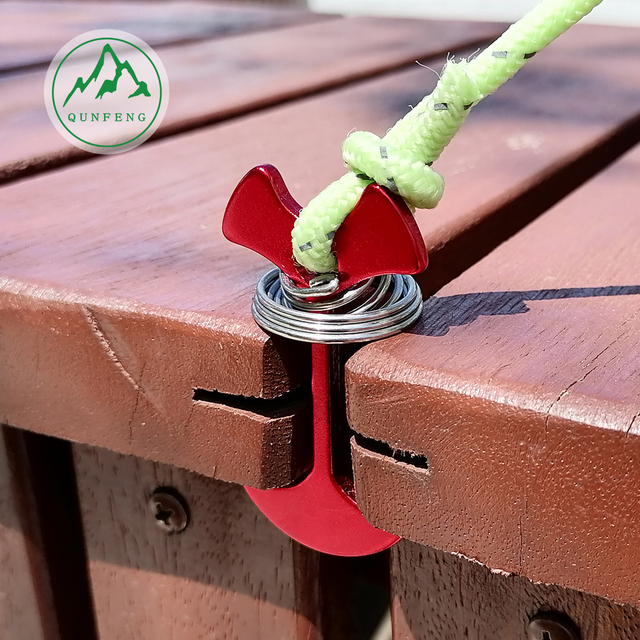 Fishbone spring rope buckle Wind rope canopy wind rope buckle Outdoor fixed pole rope tent accessory buckle