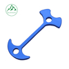 Aluminum alloy herringbone double-hole wind rope buckle canopy anti-slip rope buckle Camping accessories adjustment buckle