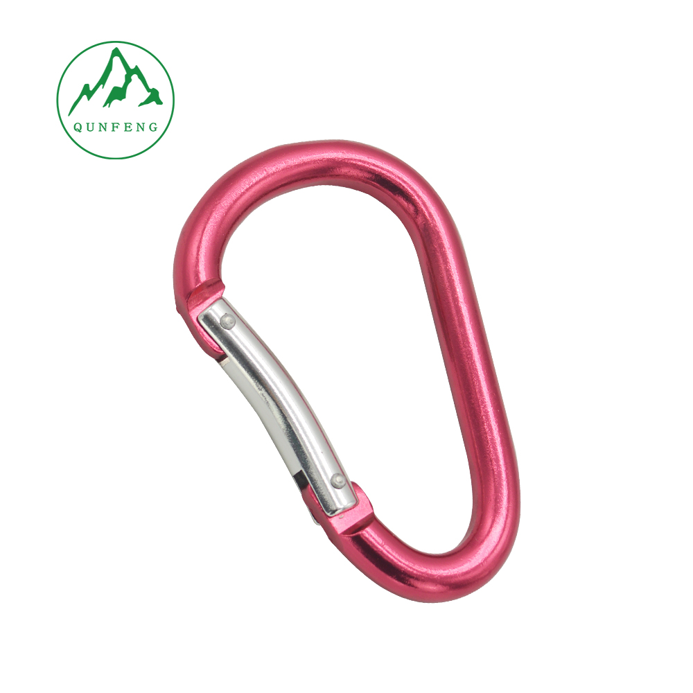 Colorful Aluminum Alloy Carabiner for Backpack and Water Bottle, Multi-Function D-Shaped Hook, Outdoor Spring Climbing Hook