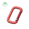 Black aluminum alloy No. 5 and No. 6 square buckle carabiner, Bluetooth earphone case hanging buckle, connecting ring for outdoor luggage quick attachment