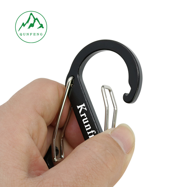 No. 5 S-type small outdoor climbing buckle, aluminum alloy figure-8 keychain accessory, figure-8 buckle, backpack hook, luggage hook