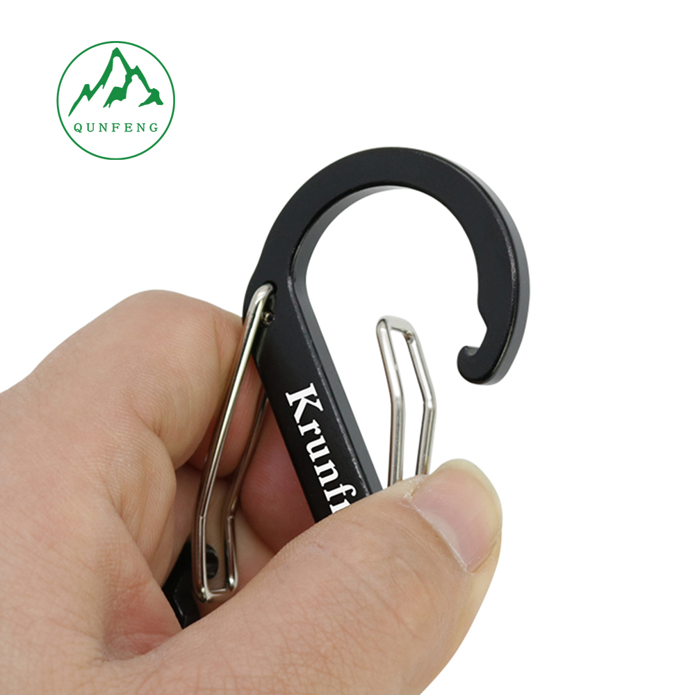 No. 5 S-type small outdoor climbing buckle, aluminum alloy figure-8 keychain accessory, figure-8 buckle, backpack hook, luggage hook
