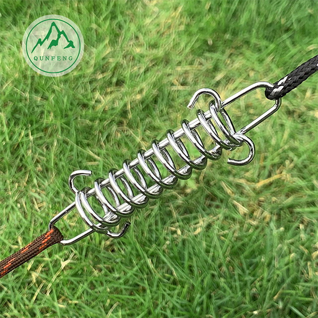Tent spring wind rope buckle, outdoor camping canopy fixed spring buckle, awning fixed wire buckle