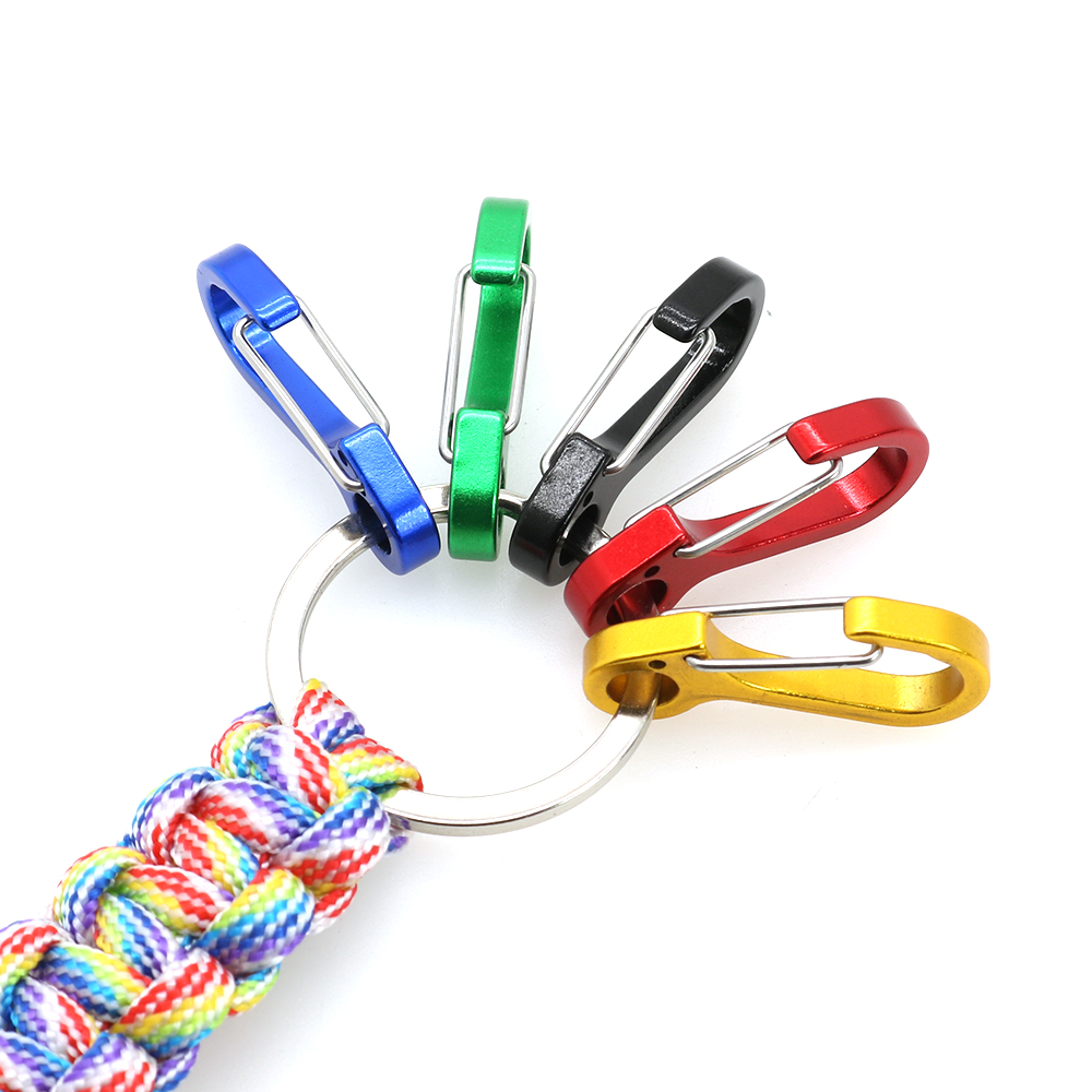 Special-shaped steel wire carabiner set 5-in-1 with anti-lost bracelet wire buckle backpack hook