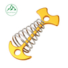 Fishbone spring drawstring windproof rope canopy wind rope buckle Outdoor fixed pole rope tent accessory buckle