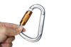 Rock climbing carabiner high strength automatic main lock D-shaped quick hanging aviation aluminum alloy carabiner fire safety