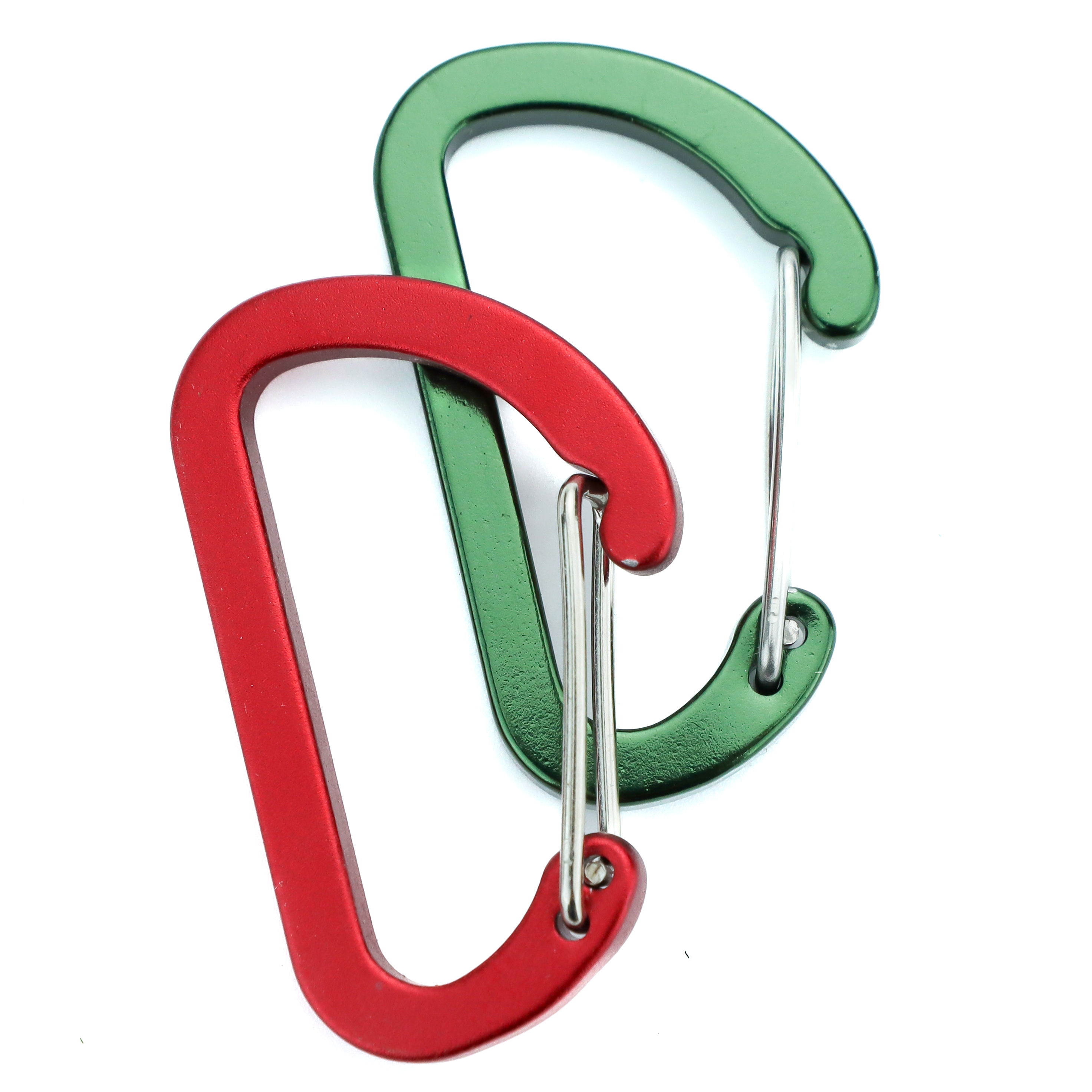 D-Shaped Carabiner With Steel Wire